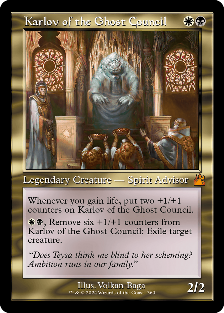 Karlov of the Ghost Council (Retro Frame) [Ravnica Remastered] | Exor Games Summserside