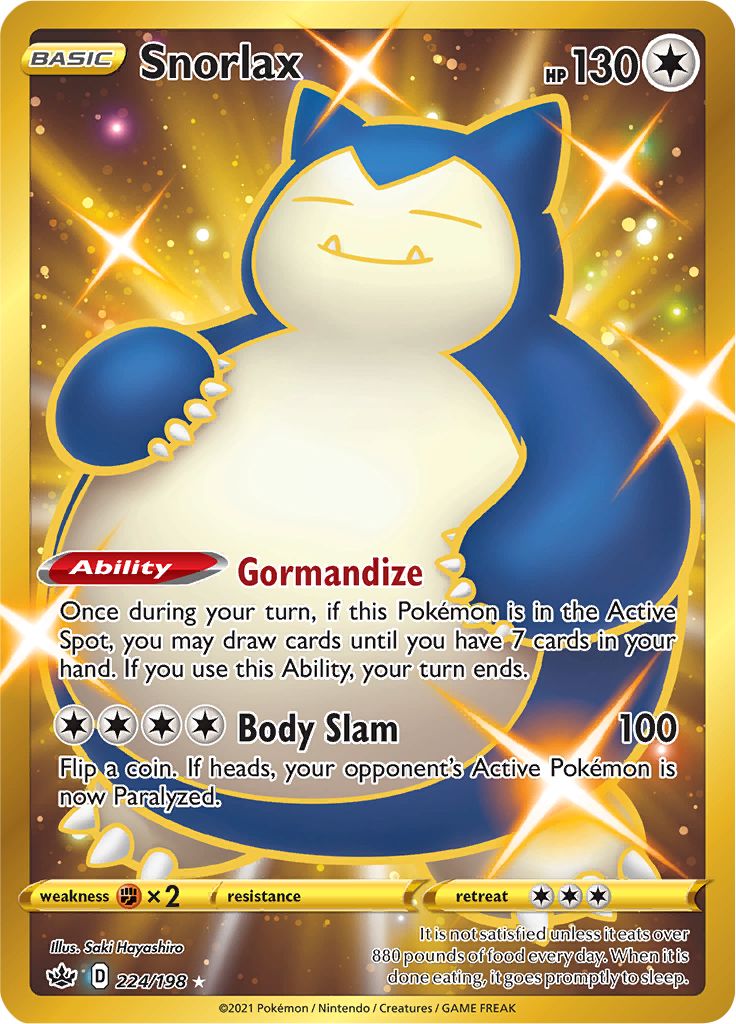 Snorlax (224/198) [Sword & Shield: Chilling Reign] | Exor Games Summserside