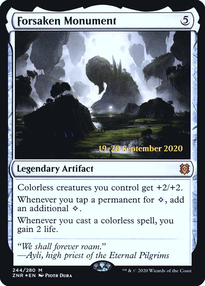 Forsaken Monument  [Zendikar Rising Prerelease Promos] | Exor Games Summserside