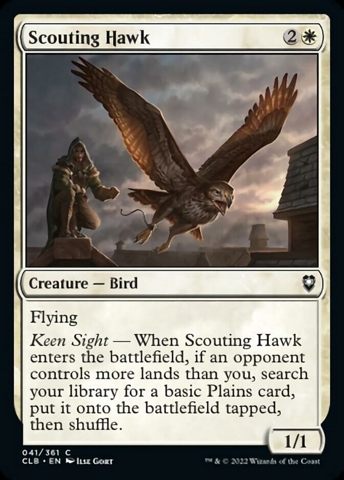 Scouting Hawk [Commander Legends: Battle for Baldur's Gate] | Exor Games Summserside