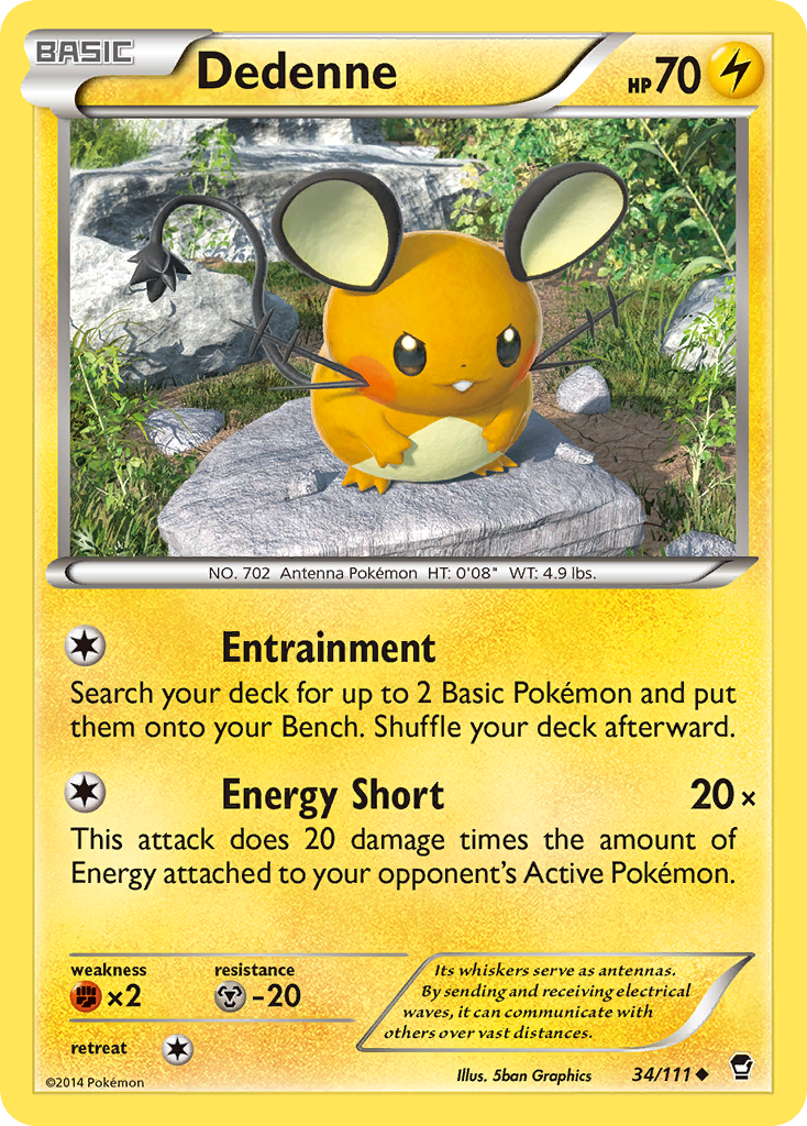 Dedenne (34/111) [XY: Furious Fists] | Exor Games Summserside