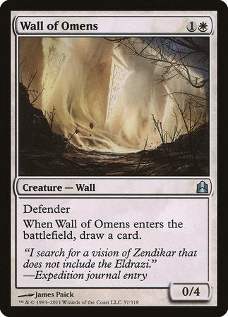 Wall of Omens [Commander 2011] | Exor Games Summserside