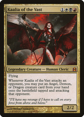 Kaalia of the Vast [Commander 2011] | Exor Games Summserside