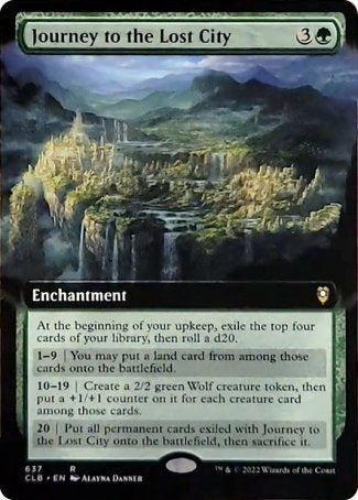 Journey to the Lost City (Extended Art) [Commander Legends: Battle for Baldur's Gate] | Exor Games Summserside