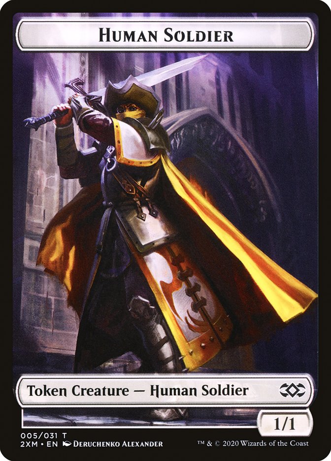 Human Soldier Token [Double Masters] | Exor Games Summserside