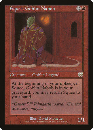 Squee, Goblin Nabob [Mercadian Masques] | Exor Games Summserside