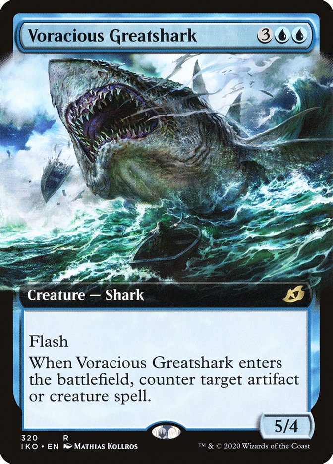 Voracious Greatshark (Extended Art) [Ikoria: Lair of Behemoths] | Exor Games Summserside