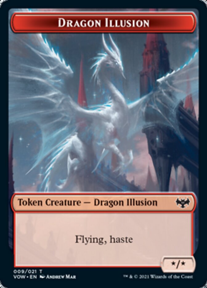 Dragon Illusion Token [Innistrad: Crimson Vow Tokens] | Exor Games Summserside