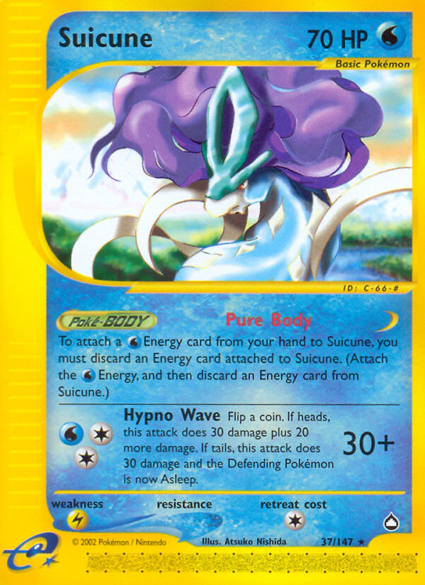 Suicune (37/147) [Aquapolis] | Exor Games Summserside