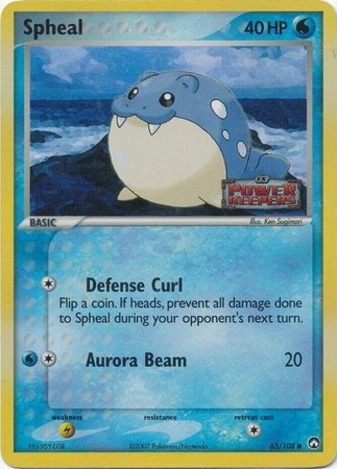 Spheal (65/108) (Stamped) [EX: Power Keepers] | Exor Games Summserside