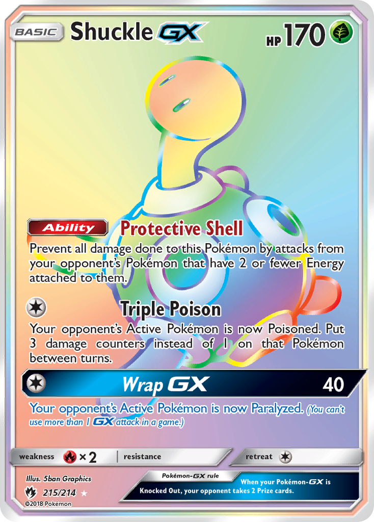 Shuckle GX (215/214) [Sun & Moon: Lost Thunder] | Exor Games Summserside