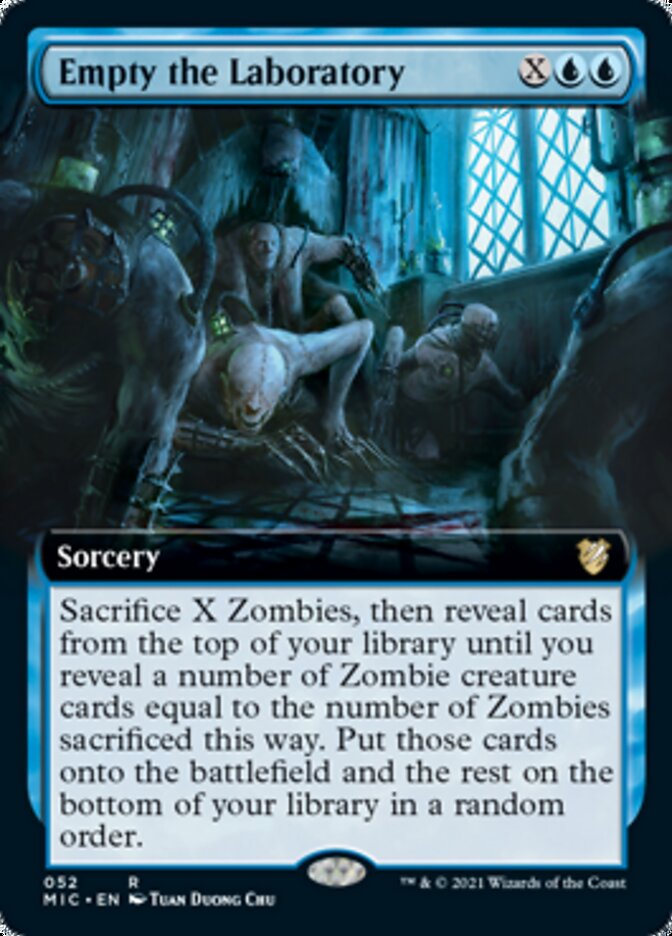 Empty the Laboratory (Extended) [Innistrad: Midnight Hunt Commander] | Exor Games Summserside