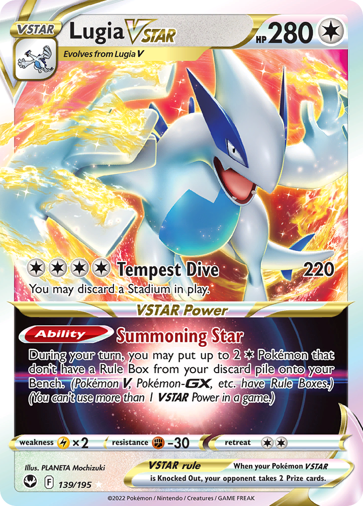 Lugia VSTAR (139/195) (Jumbo Card) [Sword & Shield: Silver Tempest] | Exor Games Summserside