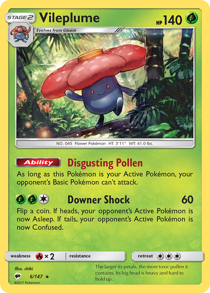 Vileplume (6/147) [Sun & Moon: Burning Shadows] | Exor Games Summserside