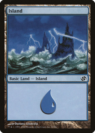 Island (32) [Duel Decks: Jace vs. Chandra] | Exor Games Summserside