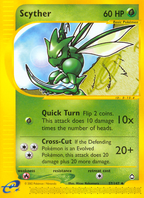 Scyther (57/147) [Aquapolis] | Exor Games Summserside