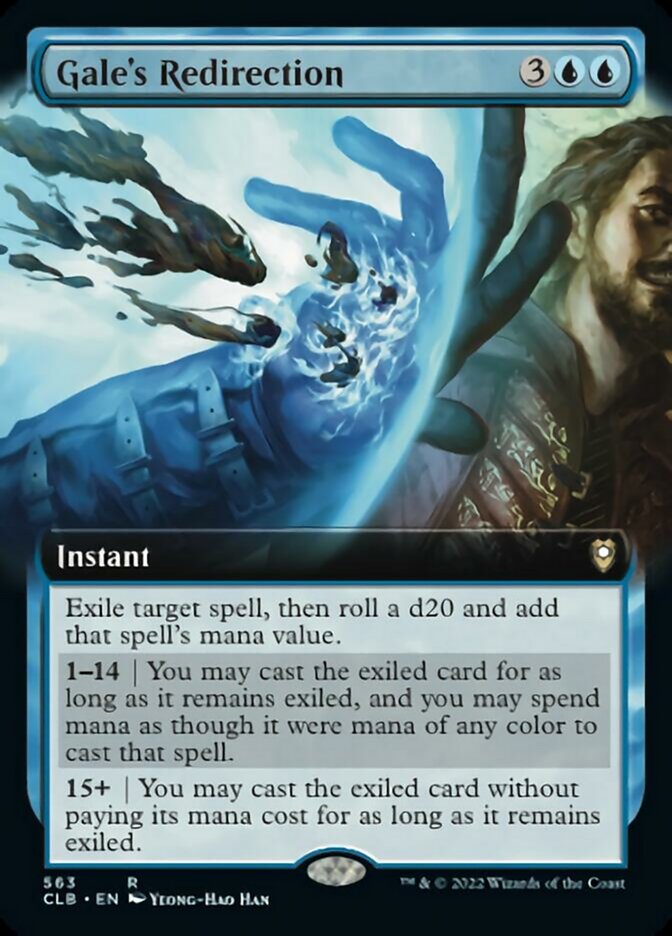 Gale's Redirection (Extended Art) [Commander Legends: Battle for Baldur's Gate] | Exor Games Summserside