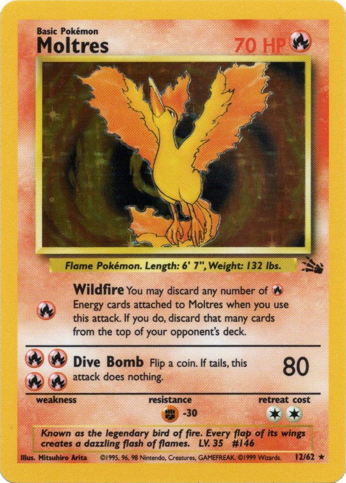 Moltres (12/62) [Fossil Unlimited] | Exor Games Summserside