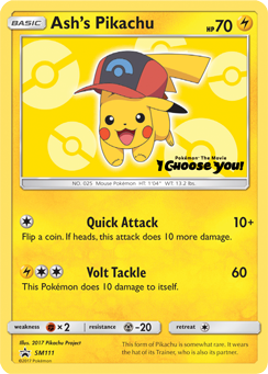 Ash's Pikachu (SM111) [Sun & Moon: Black Star Promos] | Exor Games Summserside