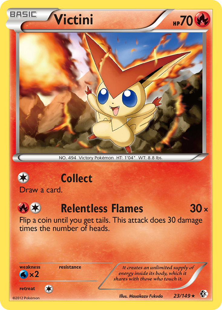 Victini (23/149) [Black & White: Boundaries Crossed] | Exor Games Summserside