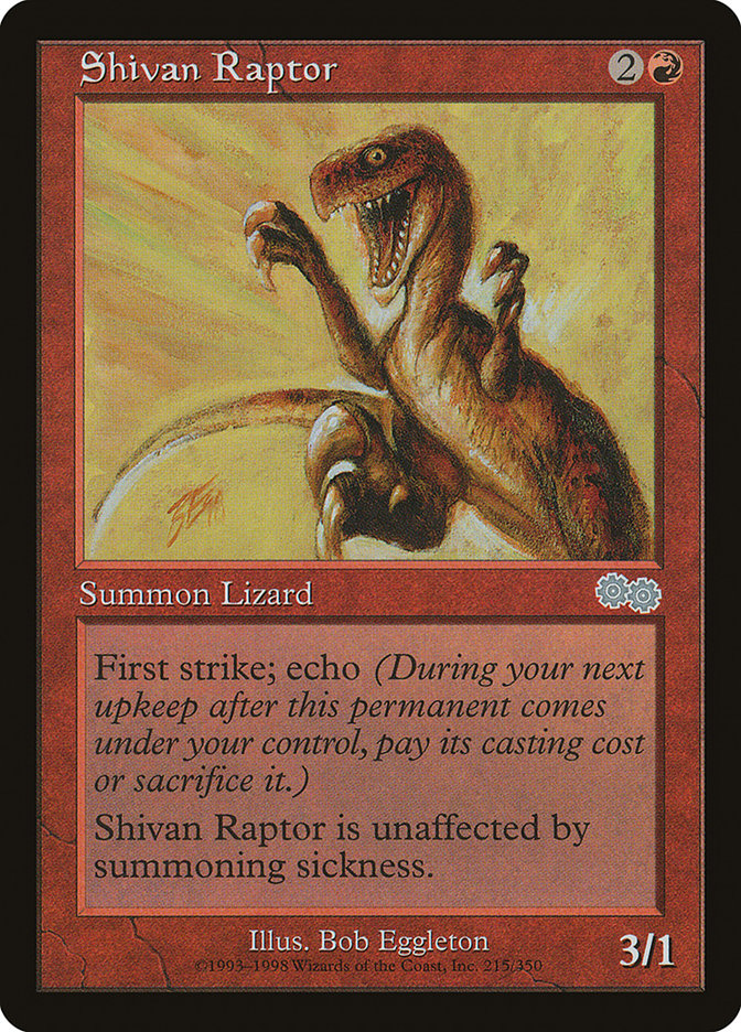 Shivan Raptor [Urza's Saga] | Exor Games Summserside