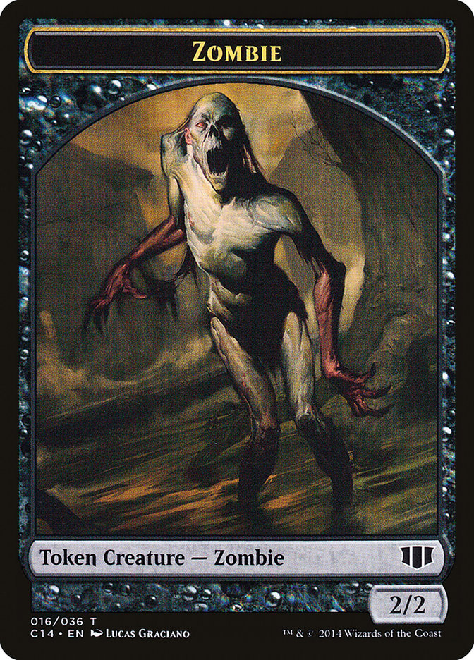 Demon (012/036) // Zombie (016/036) Double-sided Token [Commander 2014 Tokens] | Exor Games Summserside