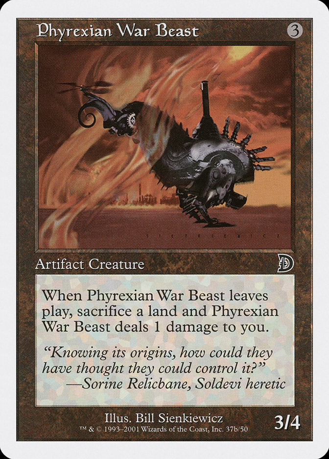 Phyrexian War Beast (Signature on Right) [Deckmasters] | Exor Games Summserside