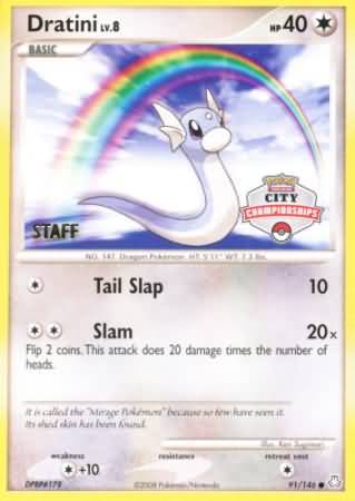 Dratini (91/146) (City Championship Promo Staff) [Diamond & Pearl: Legends Awakened] | Exor Games Summserside