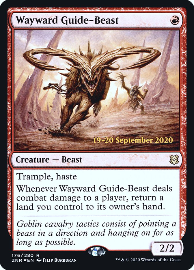 Wayward Guide-Beast  [Zendikar Rising Prerelease Promos] | Exor Games Summserside