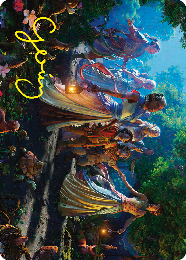 Realm Seekers Art Card (Gold-Stamped Signature) [The Lord of the Rings: Tales of Middle-earth Art Series] | Exor Games Summserside