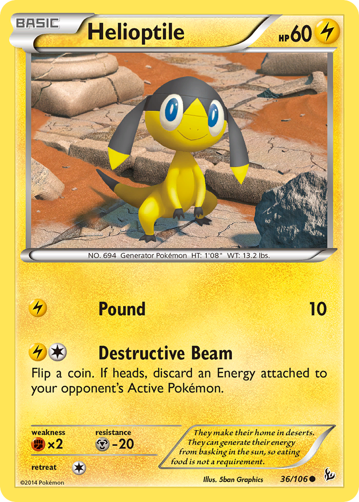 Helioptile (36/106) [XY: Flashfire] | Exor Games Summserside