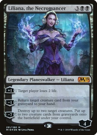 Liliana, the Necromancer [Core Set 2019] | Exor Games Summserside