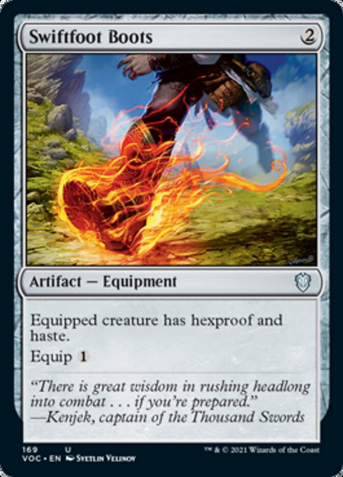 Swiftfoot Boots [Innistrad: Crimson Vow Commander] | Exor Games Summserside