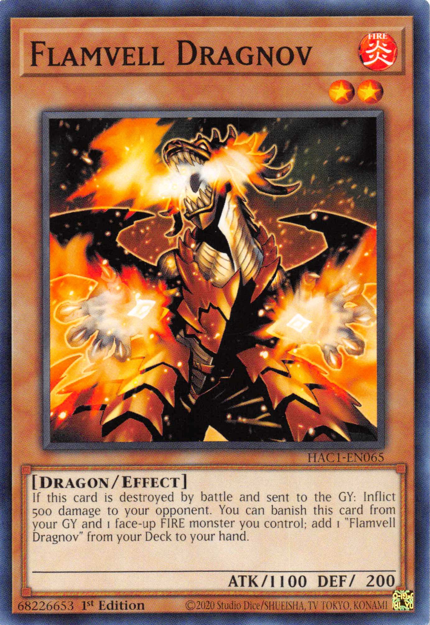 Flamvell Dragnov [HAC1-EN065] Common | Exor Games Summserside