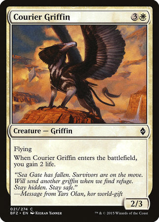 Courier Griffin [Battle for Zendikar] | Exor Games Summserside