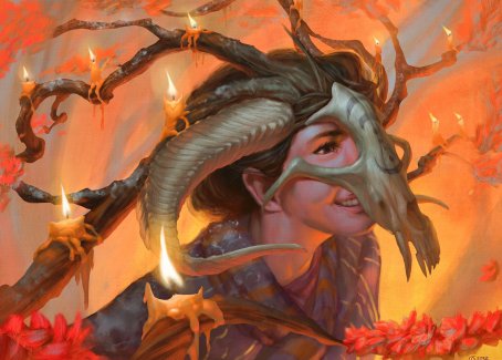 Hedgewitch's Mask Art Card [Innistrad: Midnight Hunt Art Series] | Exor Games Summserside