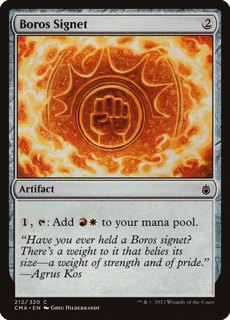 Boros Signet [Commander Anthology] | Exor Games Summserside