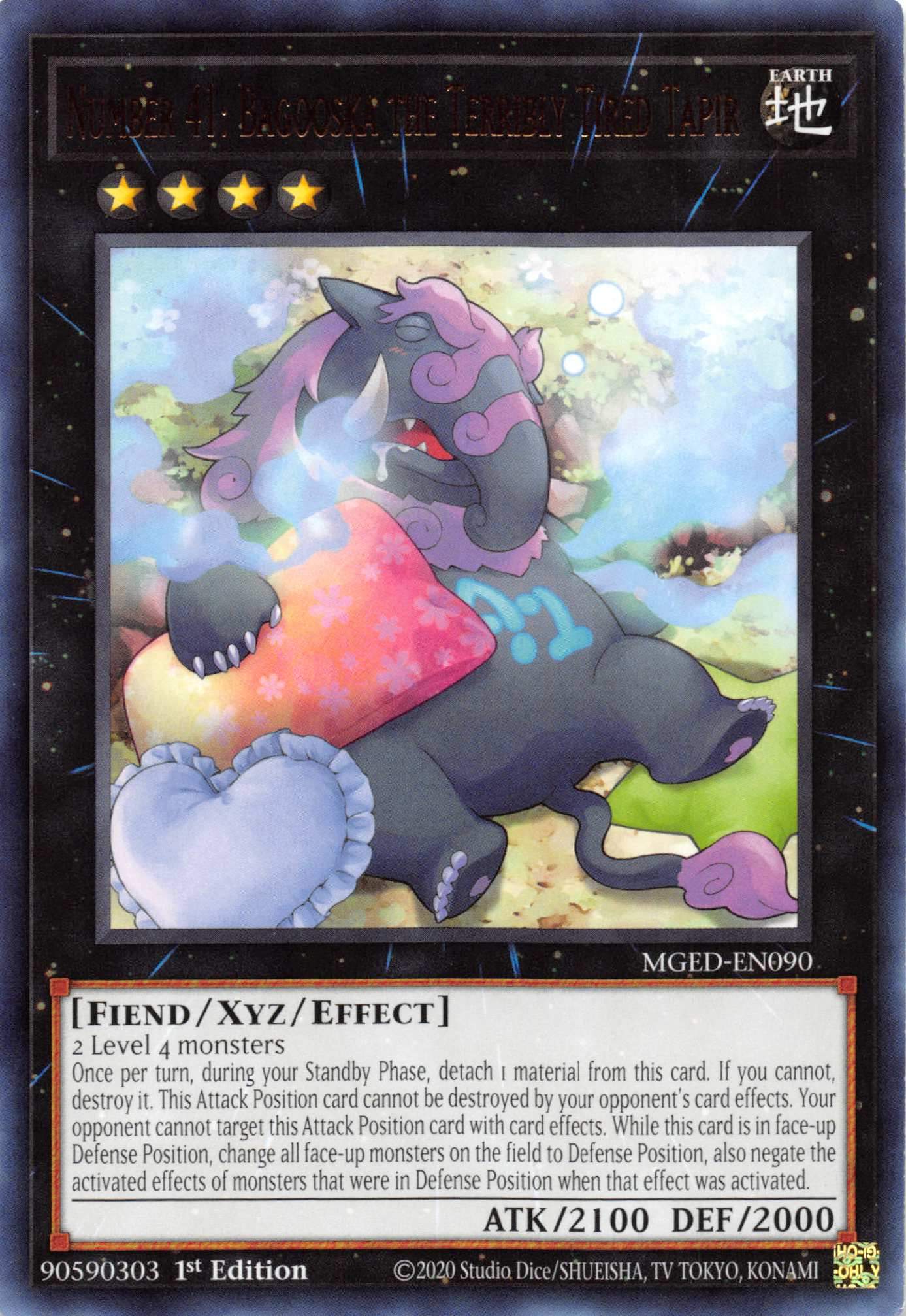 Number 41: Bagooska the Terribly Tired Tapir [MGED-EN090] Rare | Exor Games Summserside