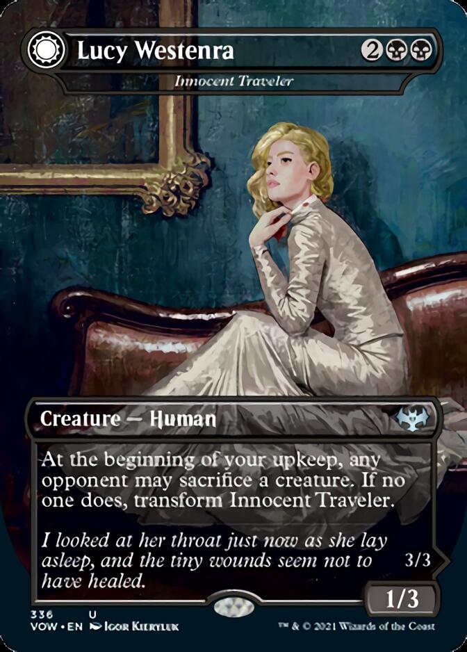 Innocent Traveler // Malicious Invader - Lucy Westenra // Lucy, Arisen Vampire [Innistrad: Crimson Vow] | Exor Games Summserside