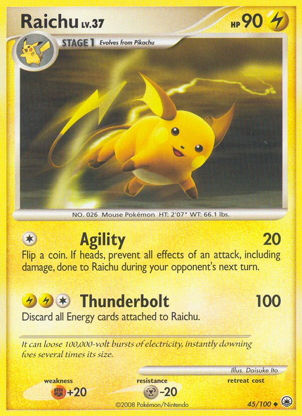 Raichu (45/100) [Diamond & Pearl: Majestic Dawn] | Exor Games Summserside