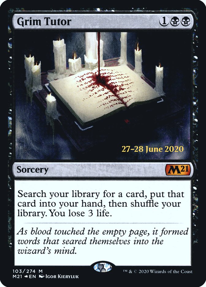 Grim Tutor  [Core Set 2021 Prerelease Promos] | Exor Games Summserside