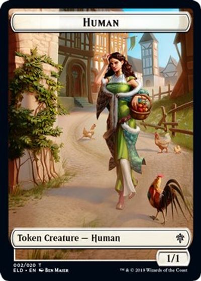 Human // Beast Double-sided Token [Challenger Decks 2021 Tokens] | Exor Games Summserside