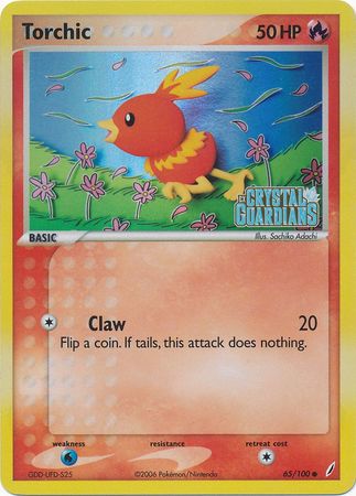 Torchic (65/100) (Stamped) [EX: Crystal Guardians] | Exor Games Summserside