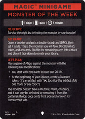 Monster of The Week (Magic Minigame) [Innistrad: Crimson Vow Minigame] | Exor Games Summserside