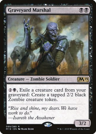 Graveyard Marshal [Core Set 2019] | Exor Games Summserside