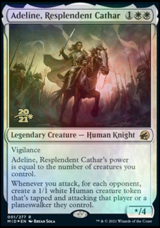 Adeline, Resplendent Cathar [Innistrad: Midnight Hunt Prerelease Promos] | Exor Games Summserside