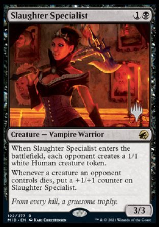 Slaughter Specialist (Promo Pack) [Innistrad: Midnight Hunt Promos] | Exor Games Summserside