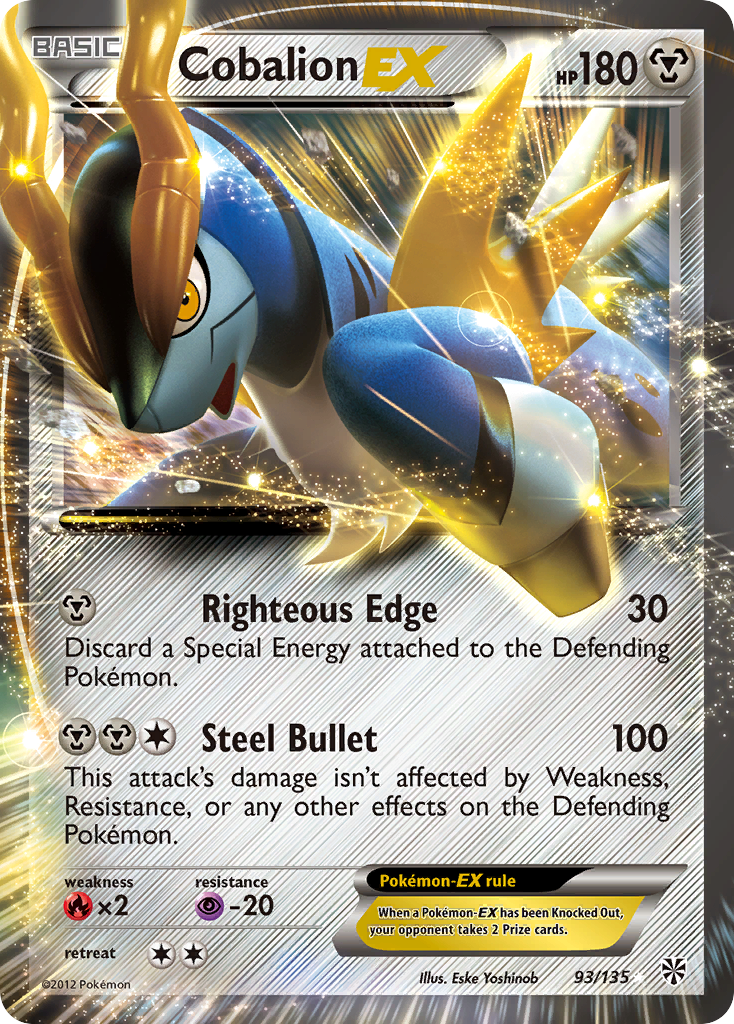 Cobalion EX (93/135) [Black & White: Plasma Storm] | Exor Games Summserside