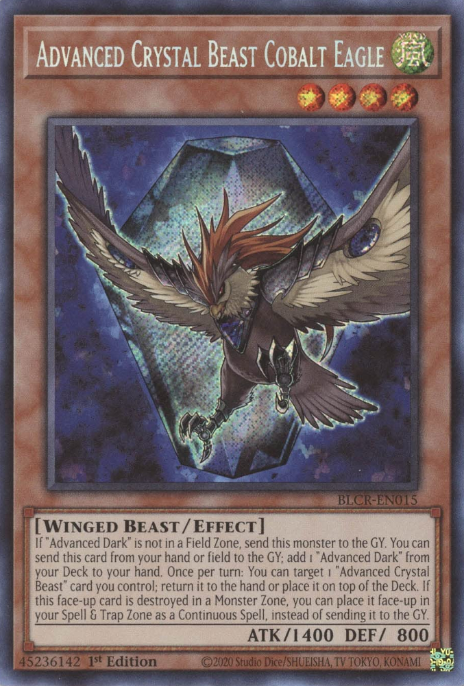 Advanced Crystal Beast Cobalt Eagle [BLCR-EN015] Secret Rare | Exor Games Summserside