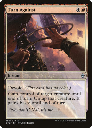 Turn Against [Battle for Zendikar] | Exor Games Summserside